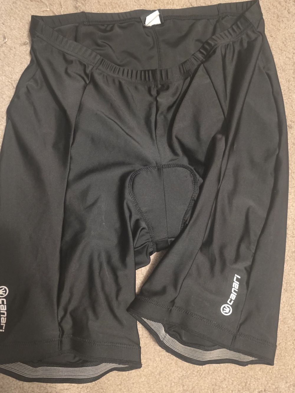 Canari Black Men's Padded Cycling Shorts